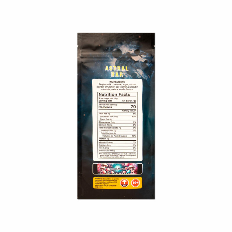 Astral Bars – Chocolate Crunch – Psilocybin Chocolate 5 G- $60 EACH! - Image 2